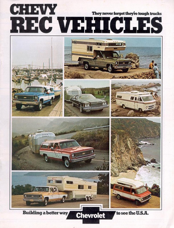 1974 Chevrolet Recreational Vehicles Brochure